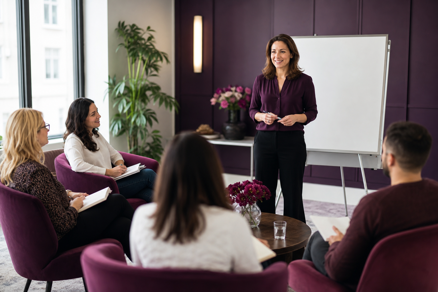 Vitaexpelvital facilitating a corporate culture workshop in London